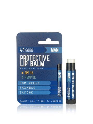 Мужская гигиеническая помада для губ Colour Intense Man Protective SPF 15