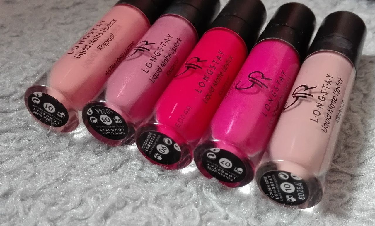 Жидкая помада для губ Golden Rose №14 Longstay liquid matte Голден роуз матовая