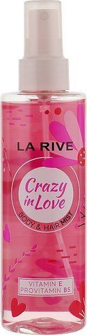 Спрей для тіла та волосся парфумований La Rive Crazy in Love Mist 200 мл. Міст