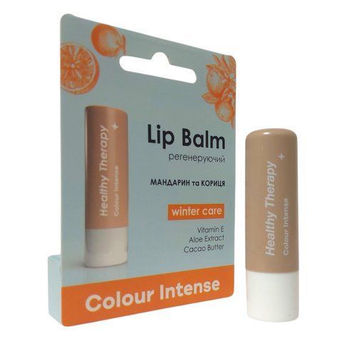 Гігієнічний бальзам для губ Мандарин та Кориця захисний Colour Intense