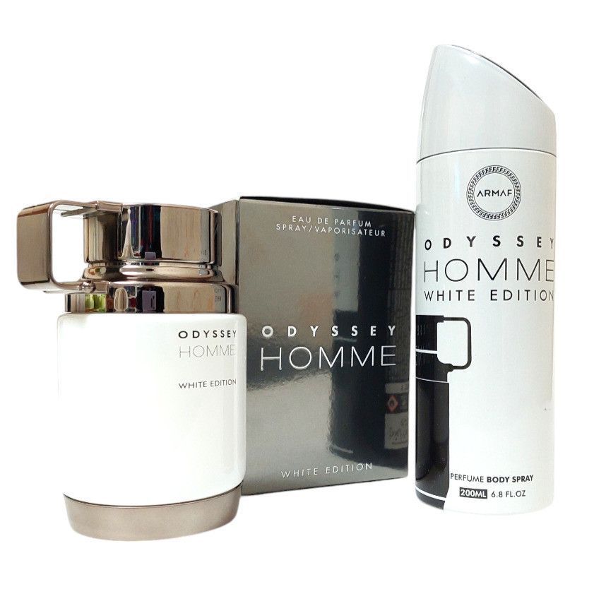 Набор для мужчин Odyssey Homme White Edition Armaf (Туалетная вода мужская 100 мл Дезодорант 200 мл)