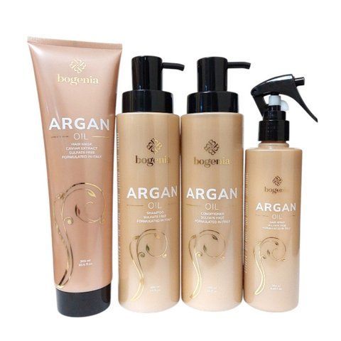 Набір для догляду за волоссям Bogenia Argan Oil (Шампунь Кондиціонер Маска Спрей)