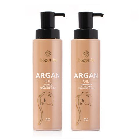 Набір для догляду за волоссям Bogenia Argan Oil (Шампунь 400 мл. Кондиціонер 400 мл.)