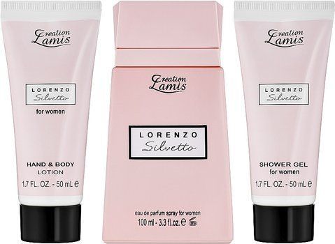 Набір для жінок Creation Lamis Lorenzo Silvetto (Духи 100 мл. Гель для душу лосьйон для тіла)