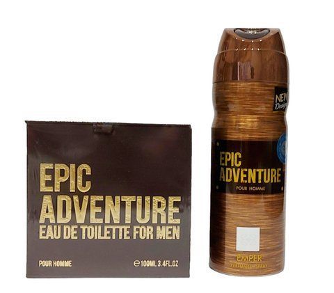 Набір для чоловіків Epic Adventure Emper (Туалетна вода 100 мл. Дезодорант 200 мл.)