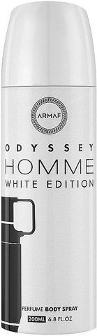 Odyssey Homme White Edition Armaf Sterling 200мл. парфумований Дезодорант чоловічий