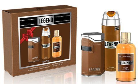 Набір для чоловіків Legend Emper (туалетна вода дезодорант гель для душу) Емпер