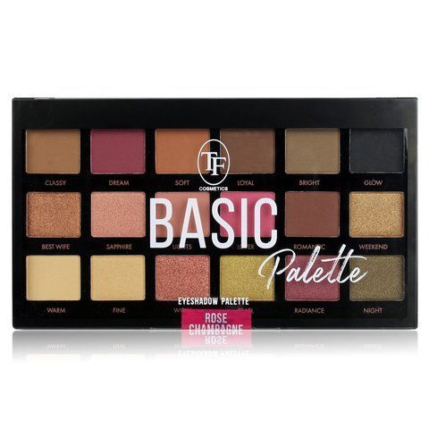 Набір тіней для повік 18 шт. Basic Triumph Rose Champagne Палетка TF