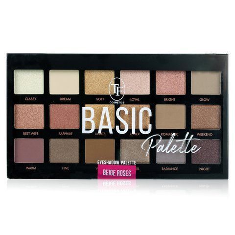 Набір тіней для повік 18 шт. Basic Triumph Beige Roses Палетка TF